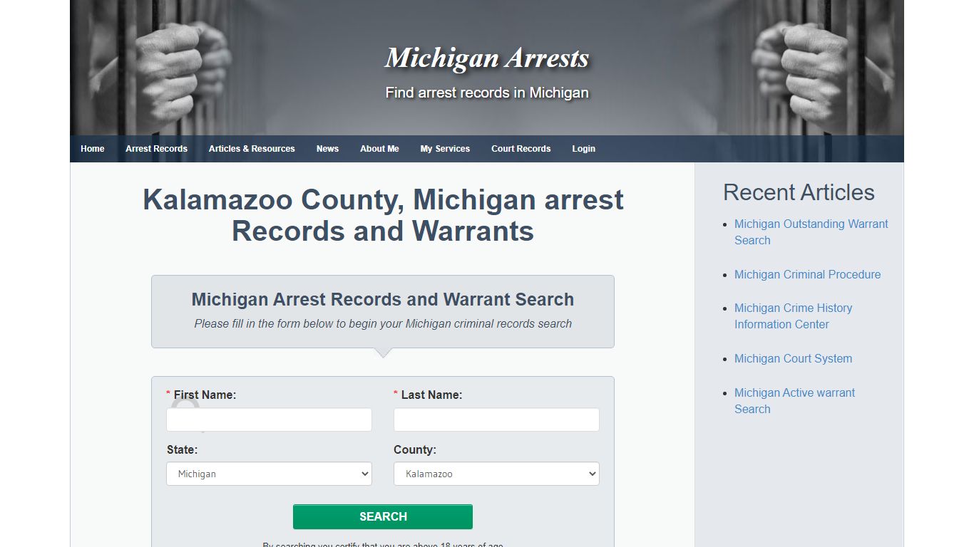 Kalamazoo County, Michigan arrest Records and Warrants ...